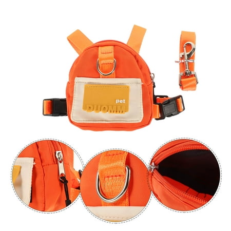 Hemoton 1 Set Dog Backpack Harness Pet Saddle Bag Puppy Self Carrier Backpack