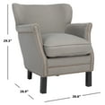 thumbnail image 5 of SAFAVIEH Jenny Arm Chair With Silver Nail Head Royal Blue, 5 of 7