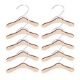 thumbnail image 1 of 10 Pieces Wooden Pet Apparel Hangers Wooden Portable Clothes Hanger Durable Gift Ultra Thin Space Saving Hook Design L, 1 of 4