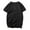 Black, variant on Wyobmus Plus Size Summer Shirt for Men Cotton Linen Loose Fit Short Sleeve T Shirts Button Up V Neck Hippie Beach Tops Black