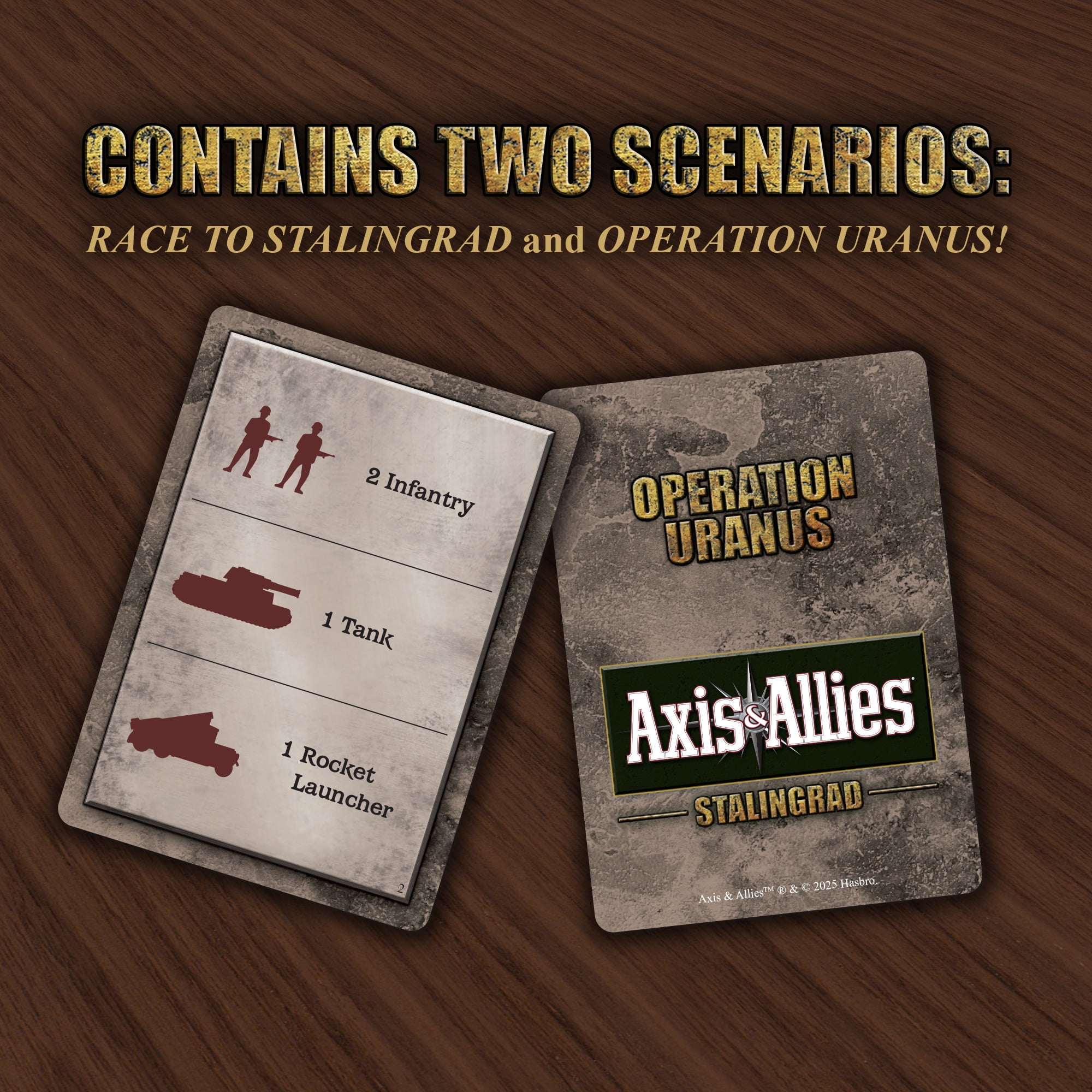 Renegade Games: Axis & Allies - Stalingrad - WWII Strategy Board Game, Command German Or Soviet Forces, Miniatures War Game, Ages 14+, 2 Players, 4hrs