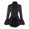 thumbnail image 1 of Gothic Court Blouse en Dentelle Col Montant Manches Trompette Robe Élégante Historique, 1 of 7