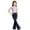 Navy, variant on Ticikt Stretch Flare Dance Pants, High Waist Slim Yoga Trousers for Girls Sports & Training Wear,Black