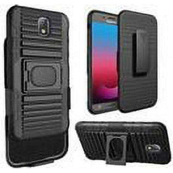 GSA Magnetic Ring Case Holster For Samsung Galaxy J7 (2018), J737 Black