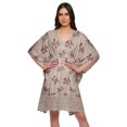 thumbnail image 1 of Moomaya Robe Courte de Caftan de Plage, Robe de Couverture Imprimée, Kaftan pour Femmes, Tenue de Plage, Couverture, 1 of 4