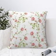 thumbnail image 4 of Honeii Roses Flowers Print Throw Pillow, Square Decorative Pillow Forms Soft Fluffy Plump Pillow Decorative Pillow Inserts,Couch Pillows-16"x16", 4 of 7