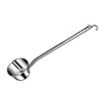 thumbnail image 3 of Cucharón de acero inoxidable, cuchara ergonómica para agua con mango largo, cuchara de metal para gachas de para regar flores y lavar el cabello S, 3 of 9