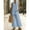 Blue plus size 2 piece set a1, variant on Cagogo Women Plus Size 2 Piece Set V Neck Sleeveless Tshirt Wide Leg Pants Casual Summer Outfits Loose Boho Streetwear Matching Lounge Set Tracksuit Travel Airport Clothes, Blue 2XL