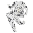 thumbnail image 3 of Likimi Kids Toddler Girls Halloween Pajamas Set Long Sleeve Hallowmas Graphic Print Crew Neck Pjs Tops With Pants For Party Soft Comfort Sleepwear, 3 of 3