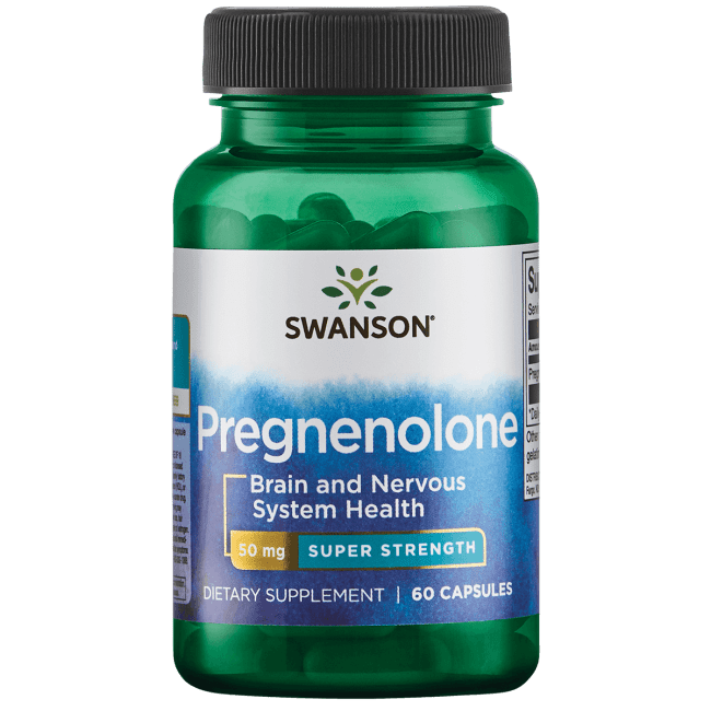 Swanson Pregnenolone Super Strength 50 mg 60 Capsules
