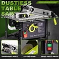 thumbnail image 5 of FINAL SALESDustless Table Saw 8.5" for Jobsites, Portable 98.5% Dust Collection Rate Cutting Speed Up to 4500RPM, 60T Blades (Standard) NO RETURN, NO REFUND, NO STAND$$Tools & Hardware Other, 5 of 12