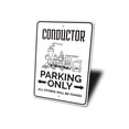 thumbnail image 4 of Conductor Parking Novelty Sign, Metal Wall Decor - 10x14 inches, 4 of 4