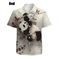 thumbnail image 5 of Camisa hawaiana informal de verano para hombre, camisas con estampado 3D completo de panda lindo, camisa informal unisex de estilo grande con botones para hombre, 5 of 5