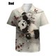 thumbnail image 5 of Camisa hawaiana informal de verano para hombre, camisas con estampado 3D completo de panda lindo, camisa informal unisex de estilo grande con botones para hombre, 5 of 5