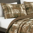 thumbnail image 2 of 3-Piece Rustic Wildlife Reversible Polyester Quilt Bedspread Set, 2 of 7