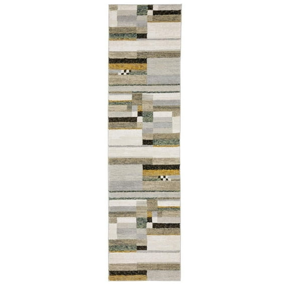 Oriental Weavers Strada Str07 Beige/ Multi 2'3" X 8' Indoor Area Rug