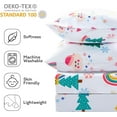 thumbnail image 4 of Pink Moon Unicorn Kids Sheet Set Full Piece Cute Printed Microfiber Bed Sheets for Girls Deep Pocket, 4 of 7