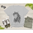 thumbnail image 7 of Cool Horse Pony Lover Gift Shirt For Men Women Kids Girls Boys Aesthetic Horse Lover Gift Ideas Tshirt Graphic Horse Head Silhouette T-shirt, 7 of 7