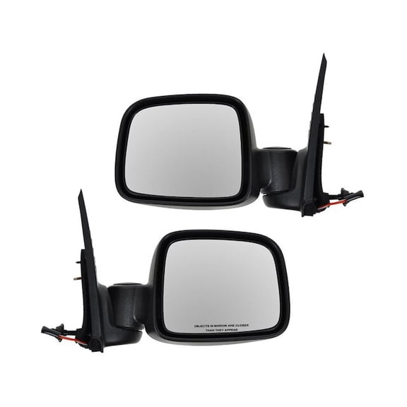 Door Mirror Set 2 Piece - Compatible with 2002 - 2007 Jeep Liberty 2003 2004 2005 2006