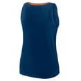 thumbnail image 3 of Women's Logo Athletic Navy Chicago Bears Stellar Win V-Neck Tank Top, 3 of 3