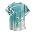 thumbnail image 5 of Pompotops Blouse Décontractée à Col pour Femmes Manches Courtes Imprimé Chemise Ample Boutons Cardigan Liquidation, 5 of 5