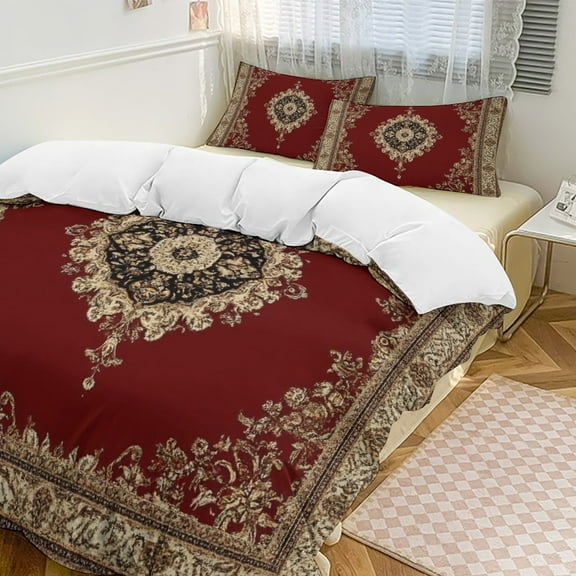 Bohemia Set Duvet Cover Themed Multicolor Polyester Bedding Set Duvet Cover for Twin Size