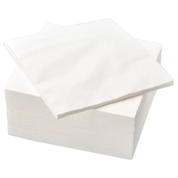 3-Ply Everyday Premium Heavy Duty White Napkins,Party Napkins White,15" x 15" 100/pk,Extra Absorbent Disposable Napkins For Events, Weddings