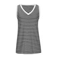 thumbnail image 6 of GigrtiJin Striped Tank Top for Women V Neck Sleeveless Tees Shirts Oversized Loose Vest Casual Trendy Going out Camisole, 6 of 7