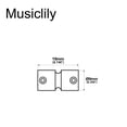 thumbnail image 2 of Musiclily Pro 19mm Brass Bass Bridge Saddles for 4-String Precision and Jazz Bass, Original Color (Set of 4), 2 of 5