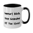 thumbnail image 2 of Unique Grandma, Support Bingo, Keep Grandma Off The Street, Grandma Two Tone 11oz Mug From Granddaughter, 2 of 2