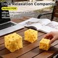 thumbnail image 5 of Cheese Squishy Cube Block, Squishy Fidget Toys for Adults & Teens, Easter Basket Stuffers, Stocking Stuffers, Sensory Stress Ball Squeeze Toys for Stress Relief, 5 of 8