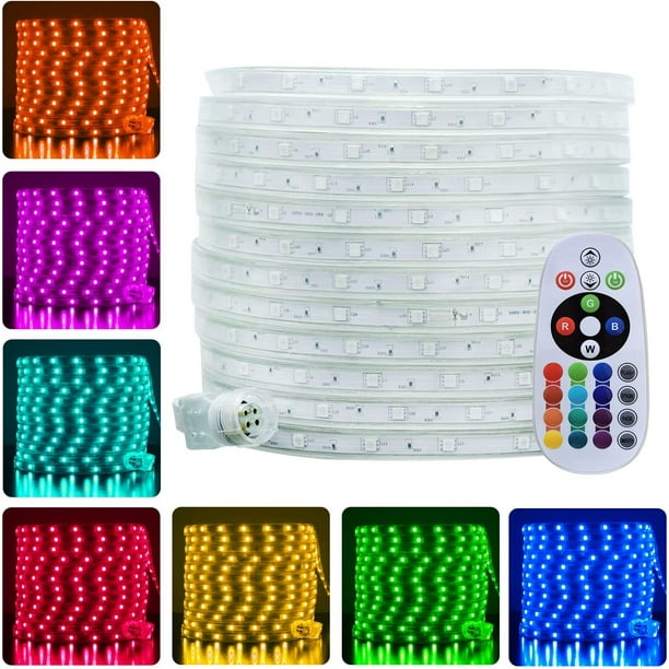 LED Rope Lights Outdoor Waterproof 120ft RGB Waterproof Outdoor LED