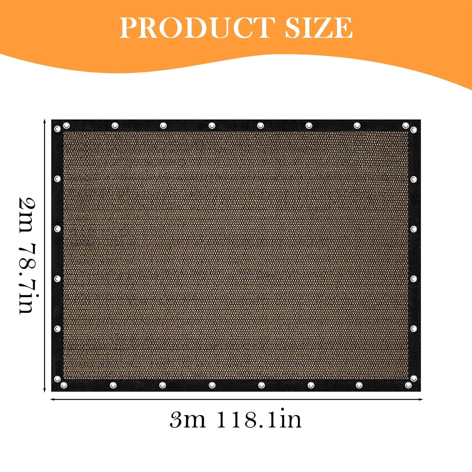 EZPXFCI Artpuch 90% Sun Shade Cloth, 6 x 10 FT Pergola Shade Cover Canopy with Grommets, Sun Screen Fabric Tarp for Patio, Outdoor, Garden, Backyard, Mocha