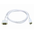 thumbnail image 1 of Monoprice - Adapter cable - DisplayPort (M) to DVI-D (M) - 6 ft - thumbscrews - white, 1 of 3