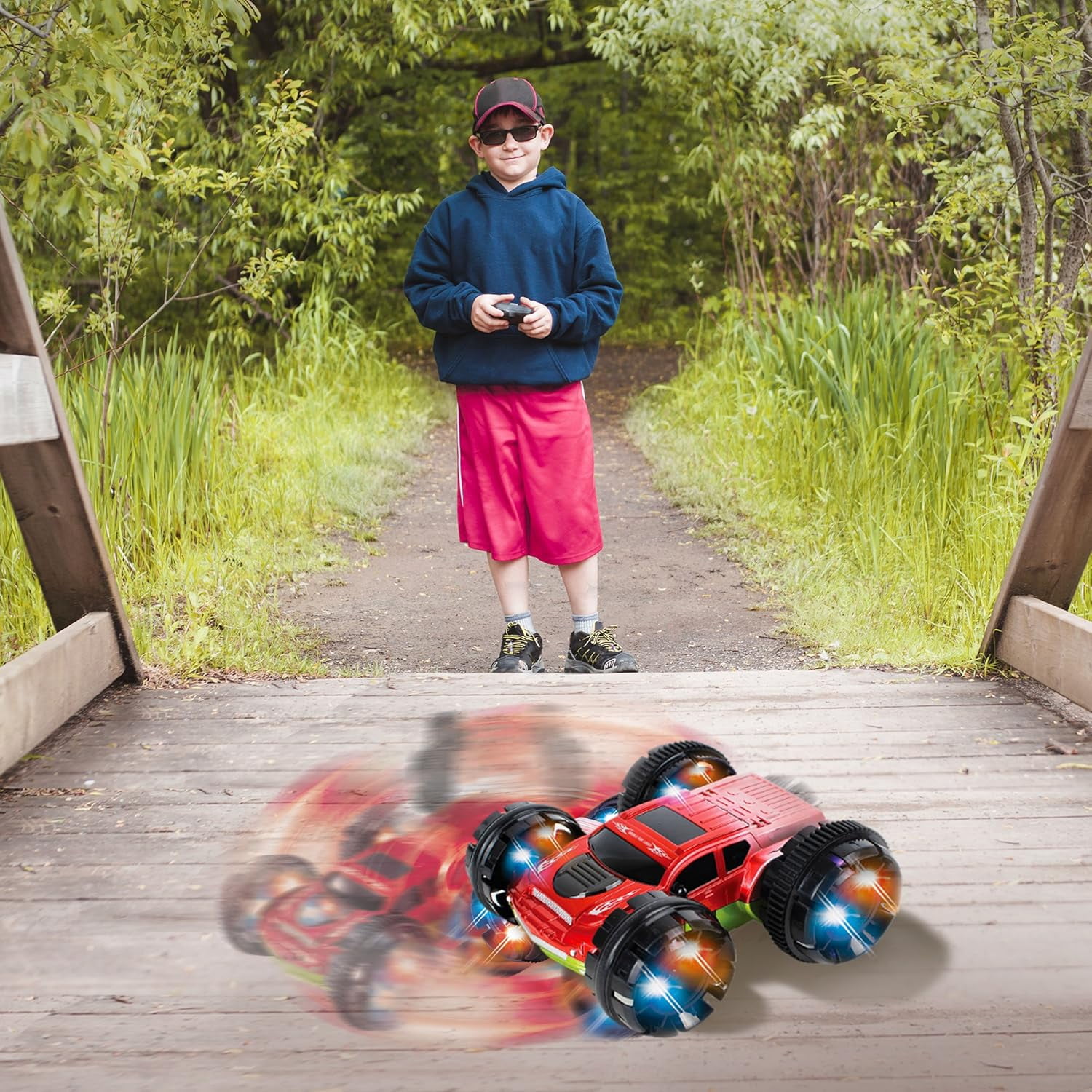 Kidirace RC Stunt Car 360 Degree Spinning and Flips Double Sided