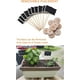 thumbnail image 4 of Etiquetas de comida de 20 piezas para buffet de fiesta, mini letrero de pizarra de madera con soporte de caballete para letreros de tablero de mensajes, tarjetas de lugar para bodas, fiestas de c, 4 of 5