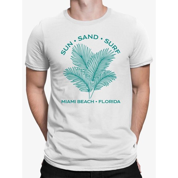 Sun Sand Surf Miami Beach Tee T-shirt Men's