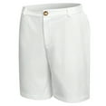 thumbnail image 5 of Men's Dress Shortssummer Casual Sports Solid Color Shorts White, 5 of 5