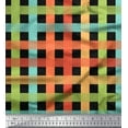 thumbnail image 1 of Soimoi Black Cotton Cambric Fabric Check Check Print Fabric by the Yard 42 Inch Wide, 1 of 4