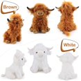 thumbnail image 3 of Peluche con forma de vaca escocesa de las Tierras Altas para niños y adultos, 28 cm, 3 of 7