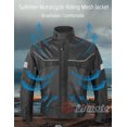 thumbnail image 3 of Vemar-Chaqueta de Moto de malla transpirable para hombre, ropa de Moto, abrigo negro, equipo de protección, Verano, 3 of 5