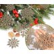 thumbnail image 3 of Adornos de copos de nieve CHAO 36 piezas con purpurina dorada y champán Navidad, 3 of 4