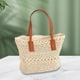 thumbnail image 5 of Bolso de playa Yinane tejido a mano de paja para mujer beige, 5 of 7