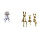 thumbnail image 1 of Escultura Familiar De Conejo Explorador, Estatua De Astronauta Nórdico, Figura Decorativa Para Estantería, Sala De Estar, Escritorio, Mesa, Centro De Mesa, Decoración Del Hogar, 1 of 8
