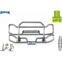 Full Front Bumper Grille Deer Brush Moose Guard Large w/Brackets Compatible with T680 2012-2021