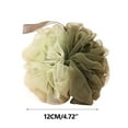 thumbnail image 3 of Kafsov Exfoliating Bath Shower Sponge with Mesh Brush, Gentle Skin Cleansing and Exfoliation, Blue, Khaki, Gray, Creates Silky Soft Skin in Minutes, Ideal Companion for Daily Bathing Routine Green, 3 of 9