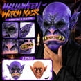 thumbnail image 2 of Mask Yellow Monster Creature Latex Halloween Mask 13 X 13 Inch for Halloween Party Accessory, 2 of 6