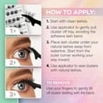 thumbnail image 2 of Ardell Naked Press On Pre-Glued Lash Extension Kit, Self Adhesive False Eyelashes Lash Clusters, Natural, 2 of 6
