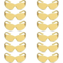 RUGGED BLUE - Work Safety Glasses For Men | Ansi Z87 Certified protective eyewear For Shooting Range | Anti-Scratch Outdoor Glasses | Construction/Lab Safety Glasses | Safety Goggles - 12 Pack Amber