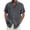 7# Gray, variant on Mens Short Sleeve Button Down Shirts Cuban Guayabera Casual Summer Beach Wedding Tops Green M